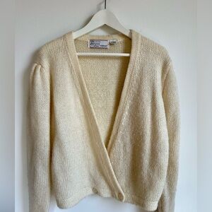 Vintage Cream Cardigan Sweater